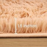 Aspire Homeware Beige Fluffy Rug 200x290 cm Large Shaggy Plush Carpet view 6