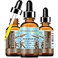 Botanical Beauty RICE BRAN OIL 100% Pure Natural Refined Undiluted Cold Pressed Carrier Oil for Face, Skin, Body, Hair, Massage, Nails. 2 Fl. oz - 60 ml