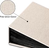 Vienrose Linen Photo Album 6x4 100 Pockets Beige 17x13x5.6 cm view 3