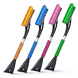 EcoNour 27" Aluminum Snow Brush 4 Pack with Ice