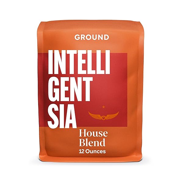 INTELLIGENTSIA COFFEE, LIGHT ROAST GROUND COFFEE – HOUSE BLEND 12 OUNCE BAG