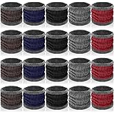 Suhine 20 Pcs Winter neck warmers for women men fleece Neck Gaiter Warmer Soft Thick Windproof Face Cover Ski Fleece Face Mask Scarf for Cold Weather Sport
