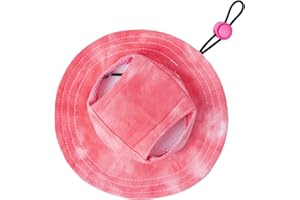 MIANHUATANG Pet hat with Ear Holes Sunscreen Baseball Cap Suitable for Small and Medium-Sized Dogs Outdoor Climbing hat in Summer Pet Products (Medium, Red)