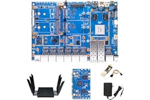 youyeetoo BPI-R4 Pro 8X/4E WiFi 7 Router Board, 8GB DDR4 MT7988A Cortex-A73 1.8GHz, 2x10G SFP+ 4x2.5GbE Ports, Support OpenWr