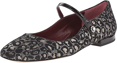 leopard mary jane flats