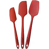 Spatulas - Set of 3 - Professional Grade Silicone Spatulas - Heat-Resistant Non Stick Rubber Spatulas with One Piece Seamless