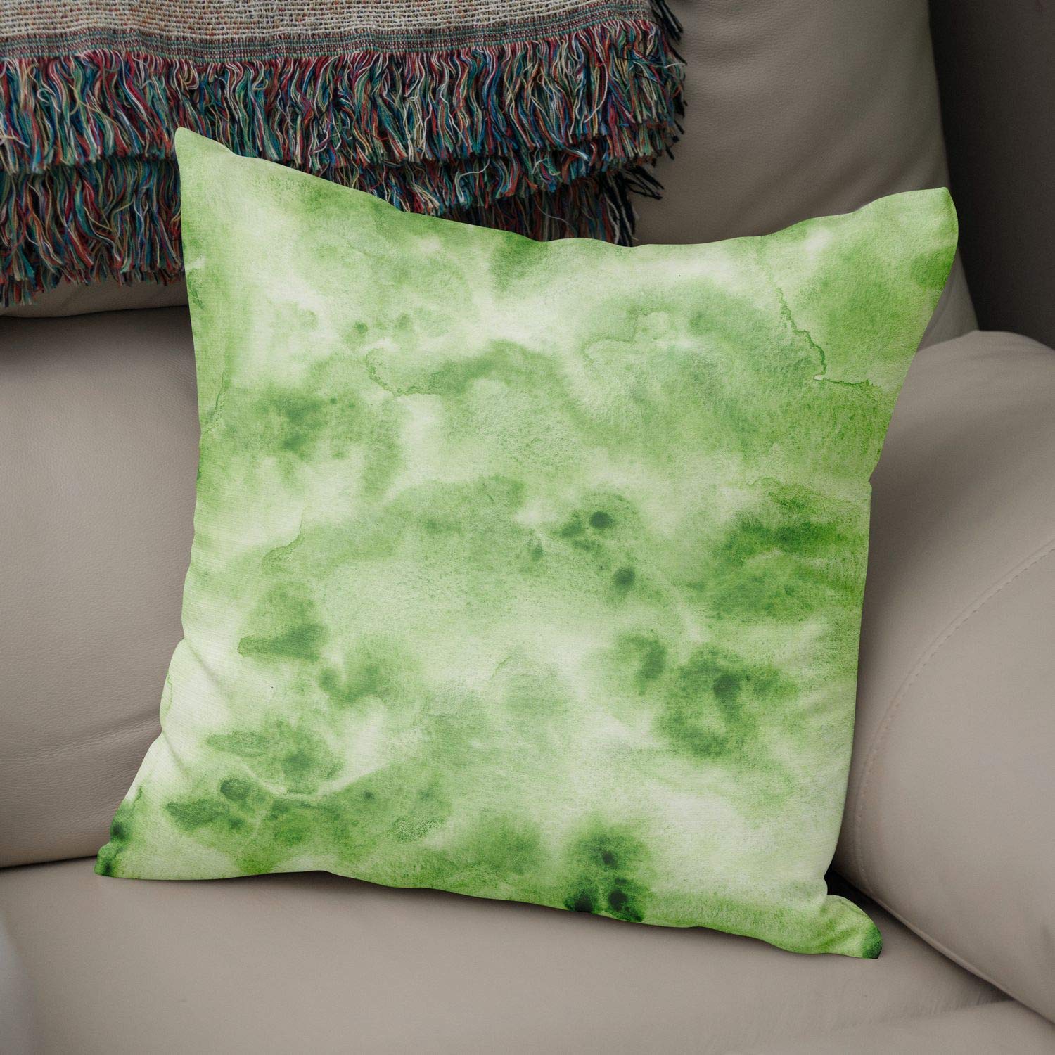 Bonamaison Decorative Cushion Cover Watercolor Theme, Throw Pillow Covers, Home Decorative Pillowcases for Livingroom, Sofa, Bedroom, Size:43X43 Cm - Designed and Manufactured in Turkey