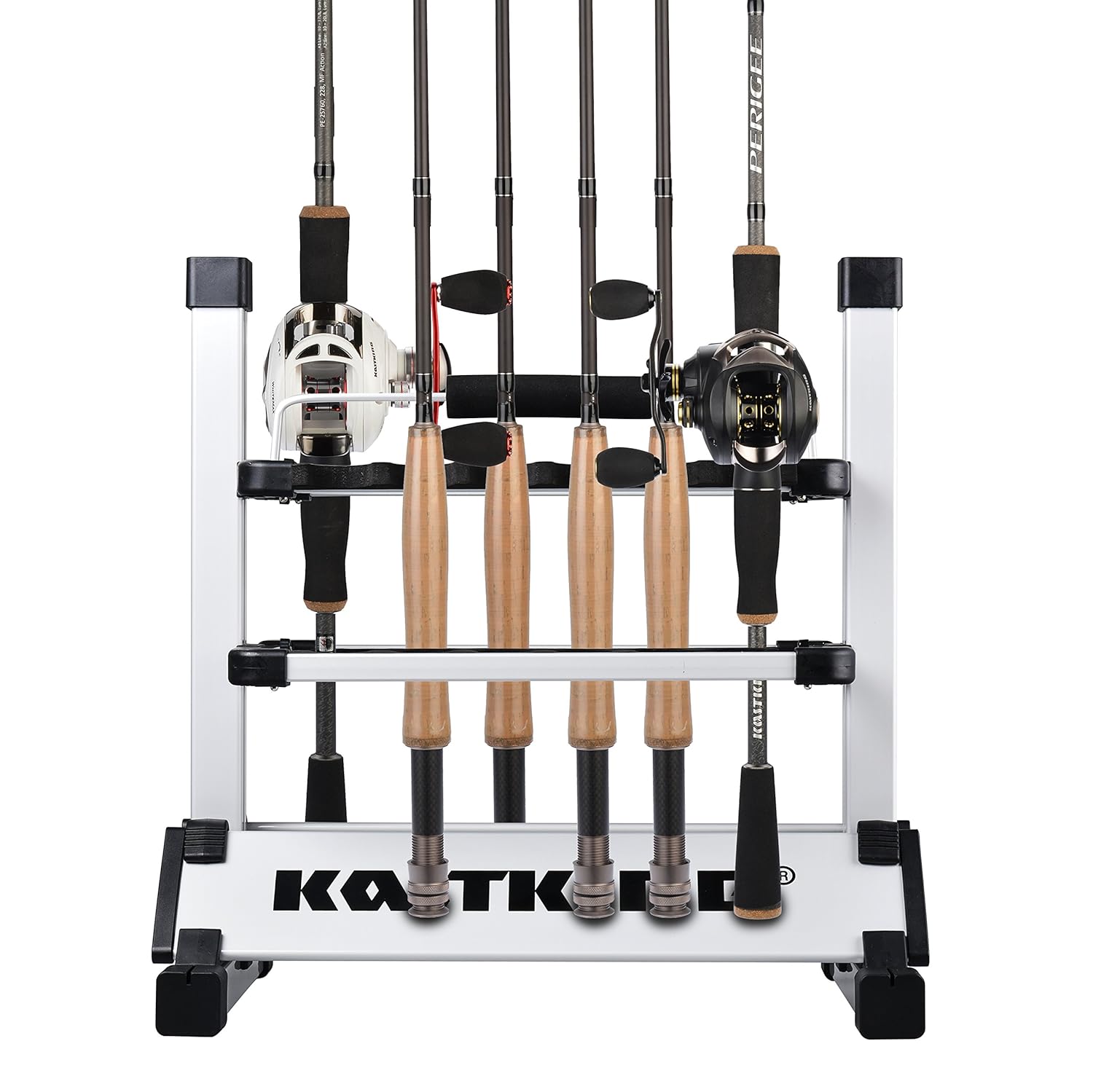Portable Fishing Rod Stand Aventik Aluminum Fishing Rod Rack - Holds 12 Or  24 Rods, No-Tool Assembly, Corrosion Resistant Marine Grade T6061 Aluminum
