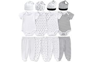 Jimonda Baby Boys Girl Layette Set Organic Cotton Clothes Gift Sets 12-Piece 0-12 Months