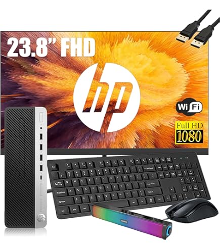HP ProDesk 600 G4 SFF Desktop PC Bundle - Intel i5 Processor 6