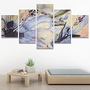 SIGNWIN 5 Panel Canvas Wall Art Modern Art...