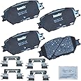 Bendix Priority1 CFC908 Ceramic Front Brake Pads for Lexus GS300 2006, IS250 2015-2009, Toyota Camry 2006-2002