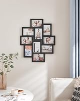 SONGMICS Collage Picture Frames 10x 4x6 Photos Wall Frame RPF20BK Ink Black view 7