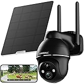 ZUMIMALL 4G LTE Cellular Solar Security Cameras Wireless Outdoor, 3MP No WiFi Cameras for Home Security, 360° Live View, 2K Color Night Vision, PIR Motion Sensor, 2 Way Talk, Built in SIM Card