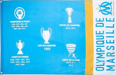 Olympique De Marseille Drapeau Om Palmares Amazon Co Uk Sports Outdoors