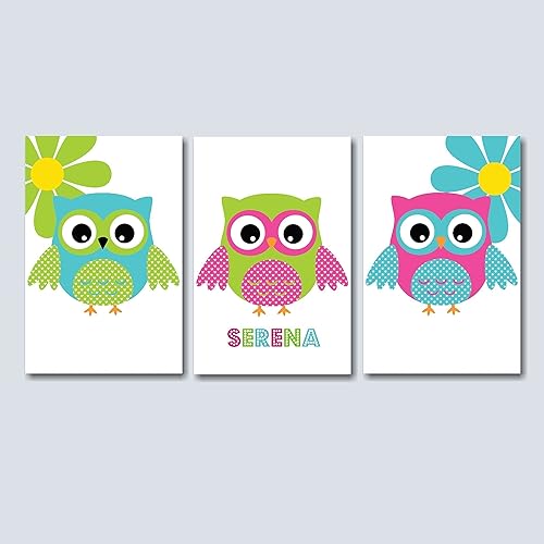Amazon Com Owl Nursery Wall Art Owl Baby Room Decorations Owl