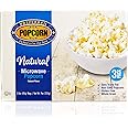 Preferred Popcorn Natural Microwave Popcorn, 36 Pack, Non-GMO 100% Whole Grain Gluten Free