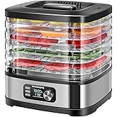 VIVOHOME Food Dehydrator Machine, Dehydrator for Food and Jerky, Fruits, Meat, 5 Trays Electric Dryer Dehydrator with 72H Dig