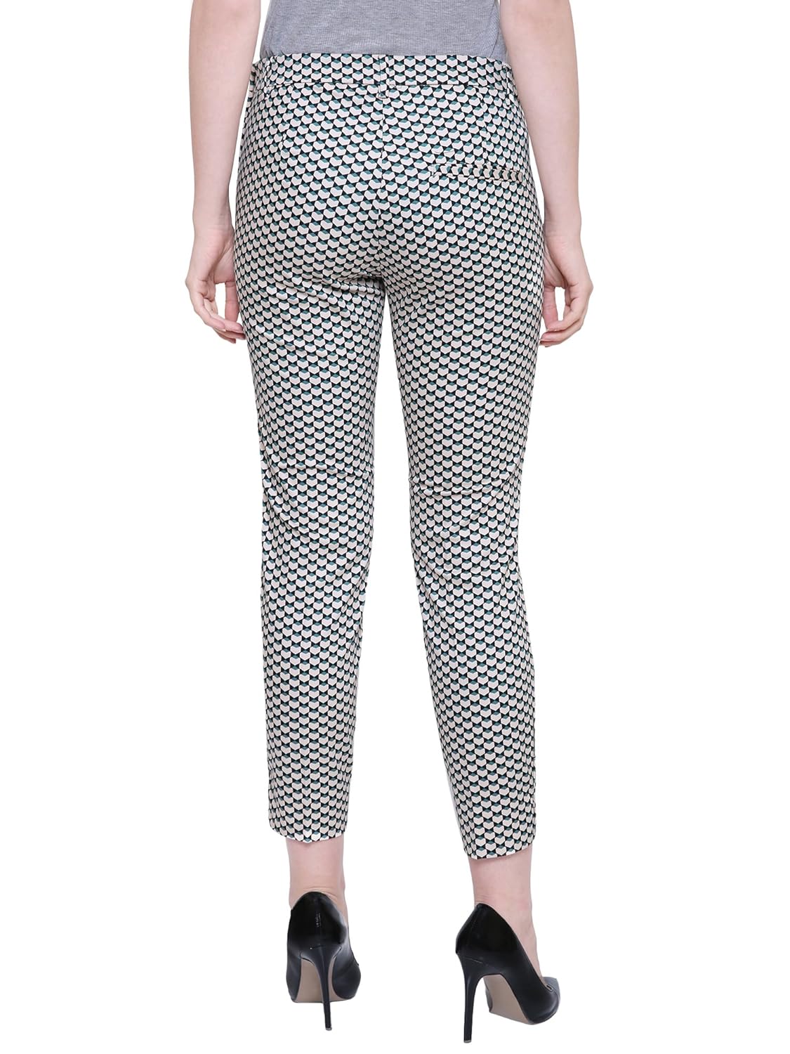 mansicollections multicolor geometric print trouser for women