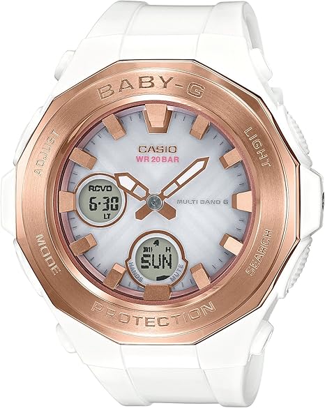 Amazon カシオ 腕時計 ベビージー 電波ソーラー Bga 2250g 7ajf レディース ホワイト レディース腕時計 腕時計 通販