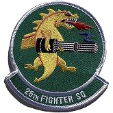 25th Fighter Squadron Patch &ndash; Sew On