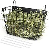 X Large Rabbit Hay Feeder Guinea Pig Hay Feeder Metal Frame Bunny Hay Holder Guinea Pig Hay Holder for Bunny, Guinea Pigs, Chinchillas, Small Animals (1 Pack)