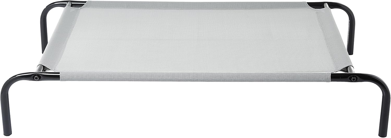 Amazon Basics Raised Dog Bed, Cooling Breathable Elevated Pet Bed, M, Grey, 110 x 65 x 19 cm (L x W x H), Medium - Image 3