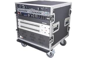 PROX LIVE PERFORMANCE GEAR ProX T-12RSS 12U Vertical Amp Rack Mount Flight Case with Caster Wheels