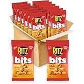 RITZ Bits Cheese &amp; Spicy Queso Cheese Sandwich Crackers Variety Pack, 12 ct | Snacks for Kids and Adults, Lunch Snacks