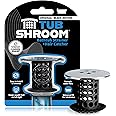 TubShroom Tub Drain Hair Catcher, Black Chrome – Protector and Catcher for Bathroom Drains, Fits 1.5” 1.75” Bathtub Shower Dr