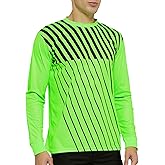 TopTie Long Sleeve Soccer Goalkeeper Jersey with Sponge Protector for Adult Youth, Arm Padded Goalie Shirt