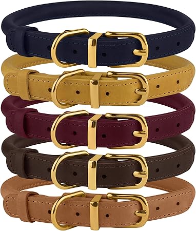amazon rolled leather dog collar