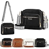 RAINSMORE Small Crossbody Bags for Women Pu Leather Crossbody Purses Shoulder Bag Handbags Cross Body Travel Purse
