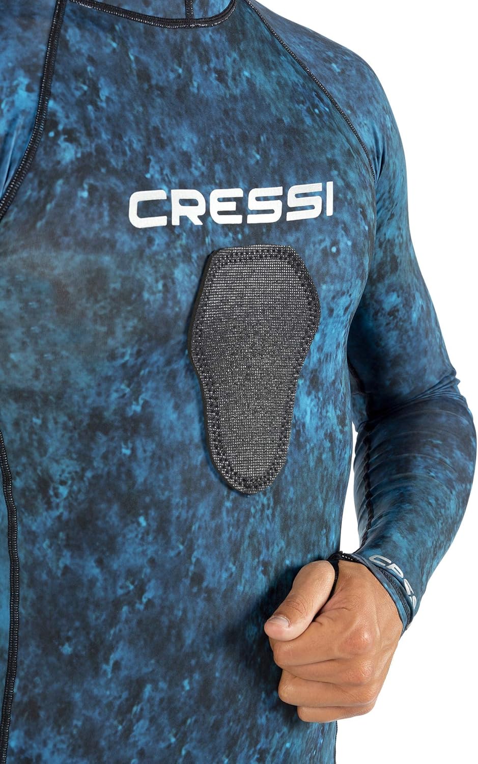 Cressi Camouflage Rash Guard for Scuba Diving Videomakers and Spearfishing - Hooded and Crew-Neck- get The Hunter Equipment : Clothing
