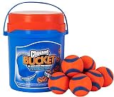 Chuckit Ultra Ball Bucket Medium Pack of 8 Durable High Bounce Rubber Dog Toy