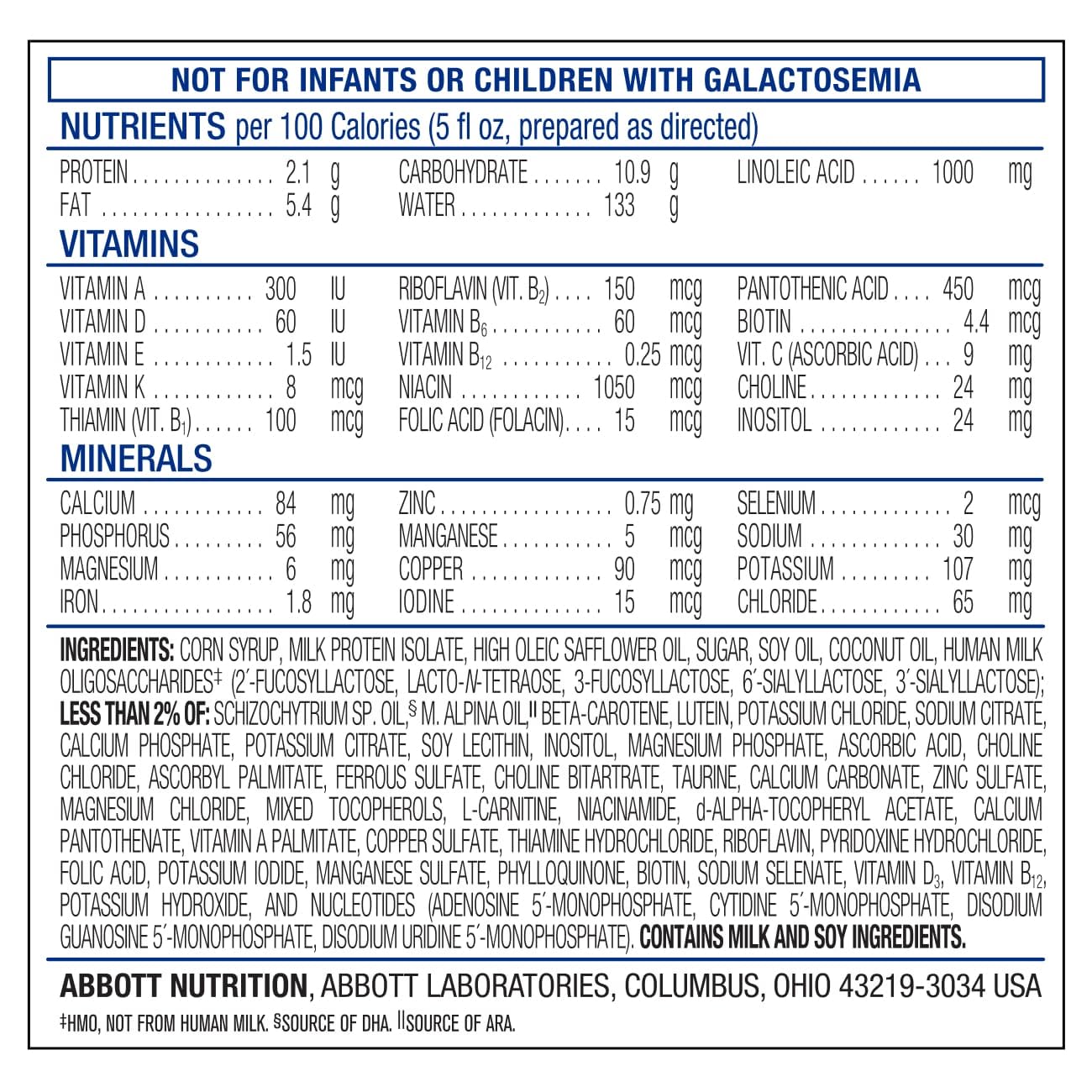 Similac 360 Total Care Sensitive Infant Formula for Fussiness & Gas Due to Lactose Sensitivity, Has 5 HMO Prebiotics, Baby Formula Powder, 34.9-oz Value Can, Pack of 3