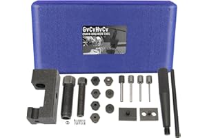 GVCVHVCV Motorcycle Chain Breaker Rivet Tool, 19pc Chain Brake Tool Set, Chain Link Cutter Removal Tool For Motorcycle Bike Atv Cam & 25 To 930 Chains