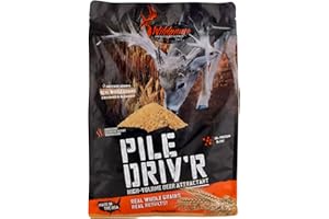 Wildgame Innovations Pile Driv'R Deer Attractant | High-Volume Long-Lasting Intense Aroma Deer Feed Supplement for Game Tracking & Hunting