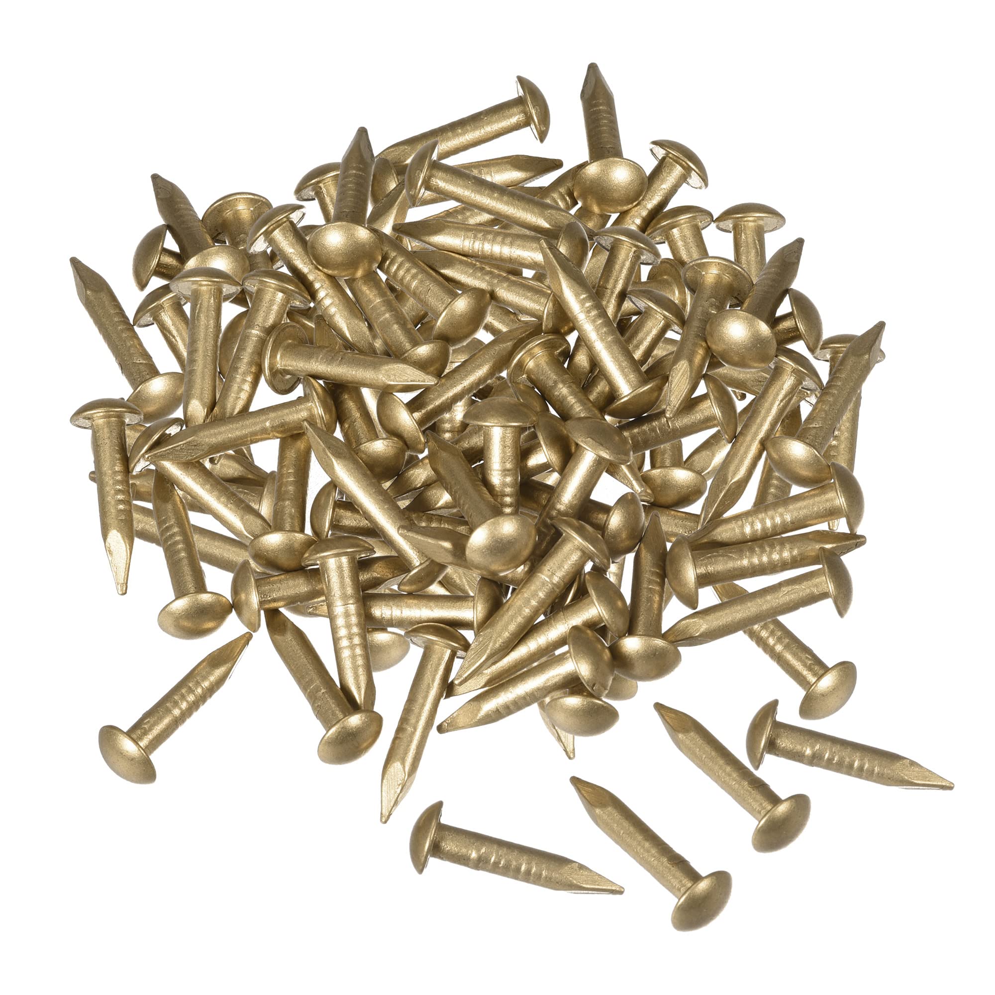 sourcing map Small Tiny Brass Nails 2.8x15mm for DIY Decorative Pictures Wooden Boxes Household Accessories 100pcs