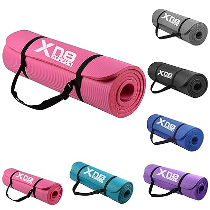 Xn8 15 mm NBR Esterilla acolchada gruesa con tiras para yoga ...