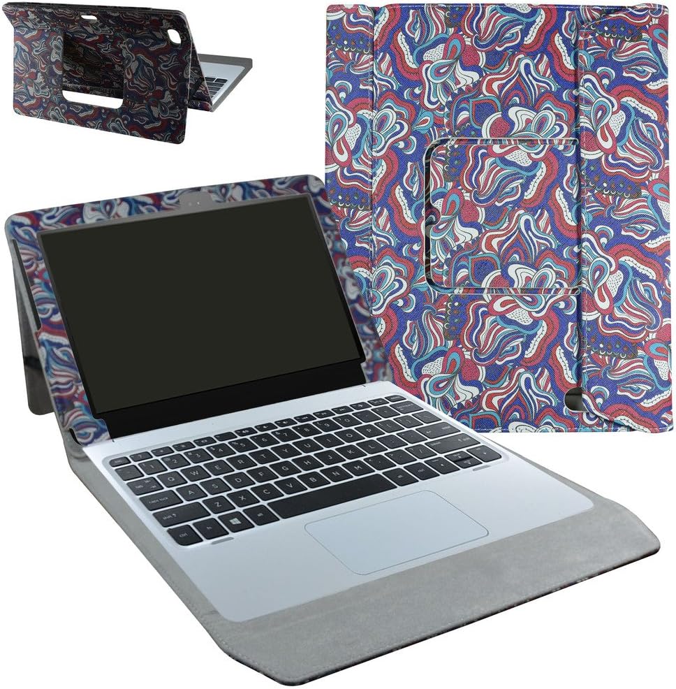 Mama Mouth HP Elite x2 1012 G1 Case, 2in1 Romovable Portfolio PU