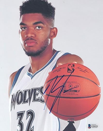 karl anthony towns autograph