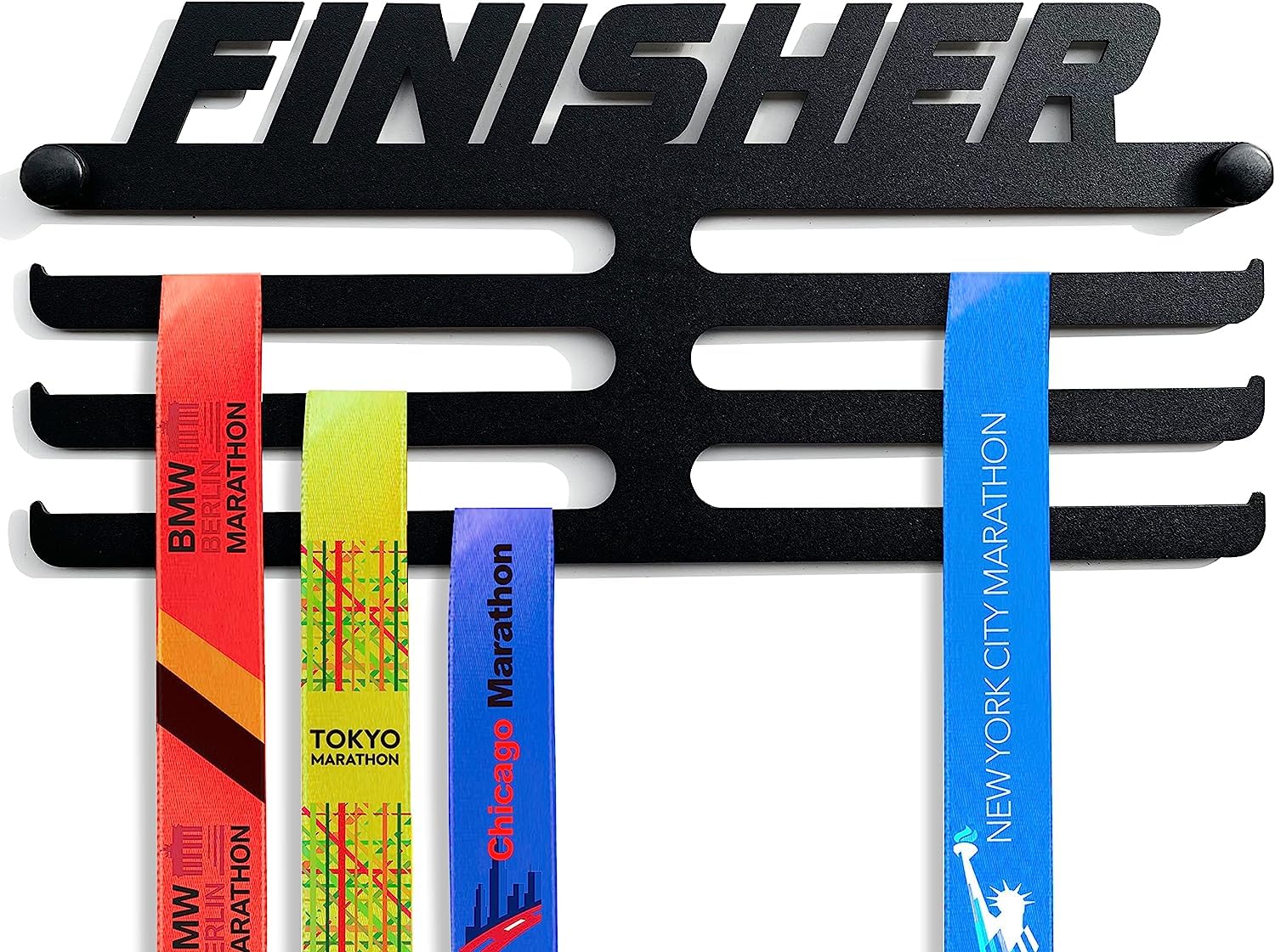 Medal and dorsal hanger (100% Steel) - Made in Spain (FINISHER) — image 1