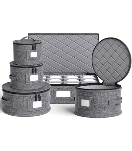 Elegant Black Felt Dividers For China Storage - Set Of 50 Pieces In 5, 8, 11 Inch Sizes - View #5
