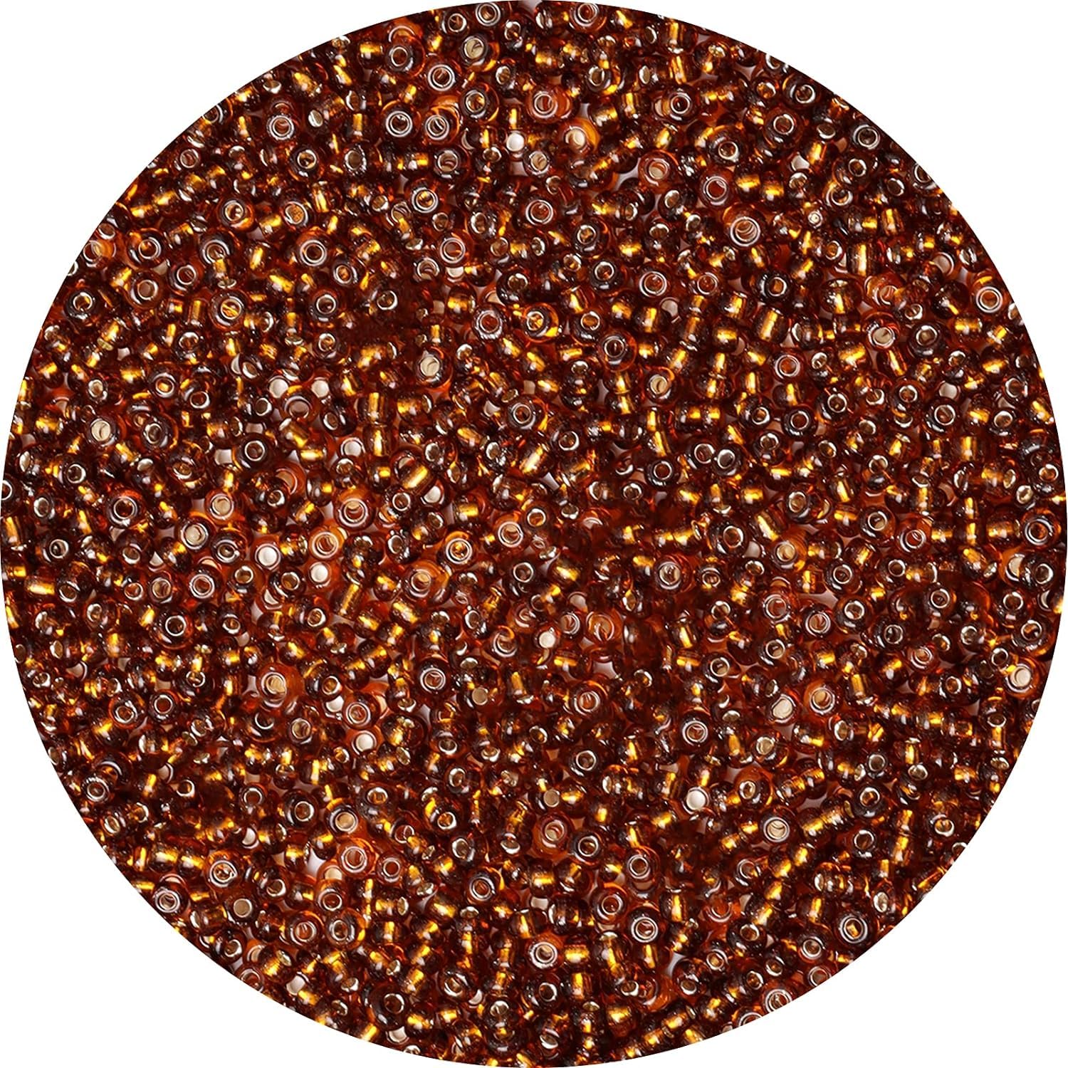 10000PCS 2mm Brown Seed Beads for Bracelet Making,11/0 Small Craft Beads Glass Beads for Jewellery Making,DIY Necklace Earring Keychain and Crafting