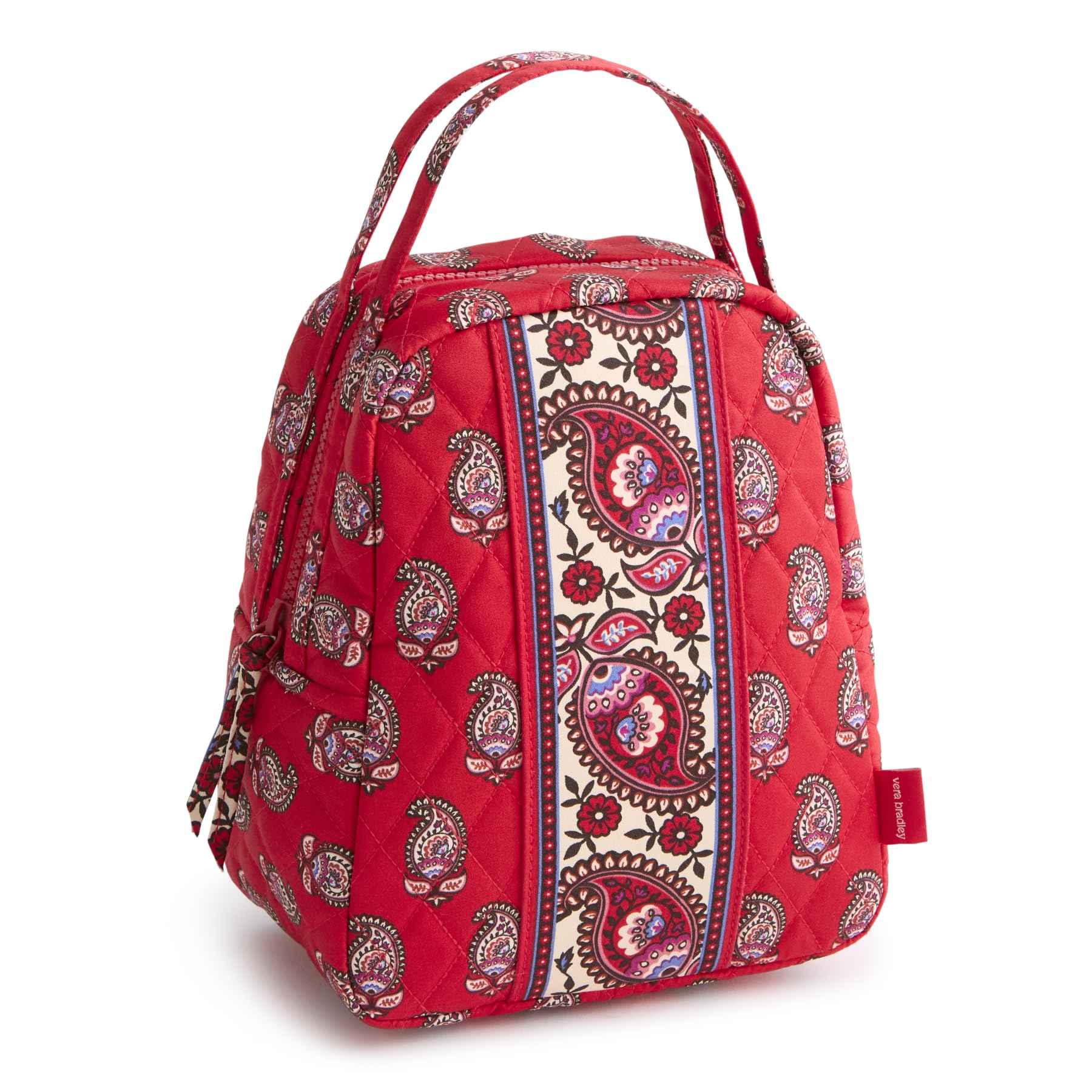 Premium Cotton Lunch Bag, Flowering Paisley Goji Berry, One Size Image