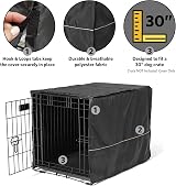 MidWest Homes for Pets Medium Dog Crate Cover Black Polyester Privacy Kennel 76 view 3