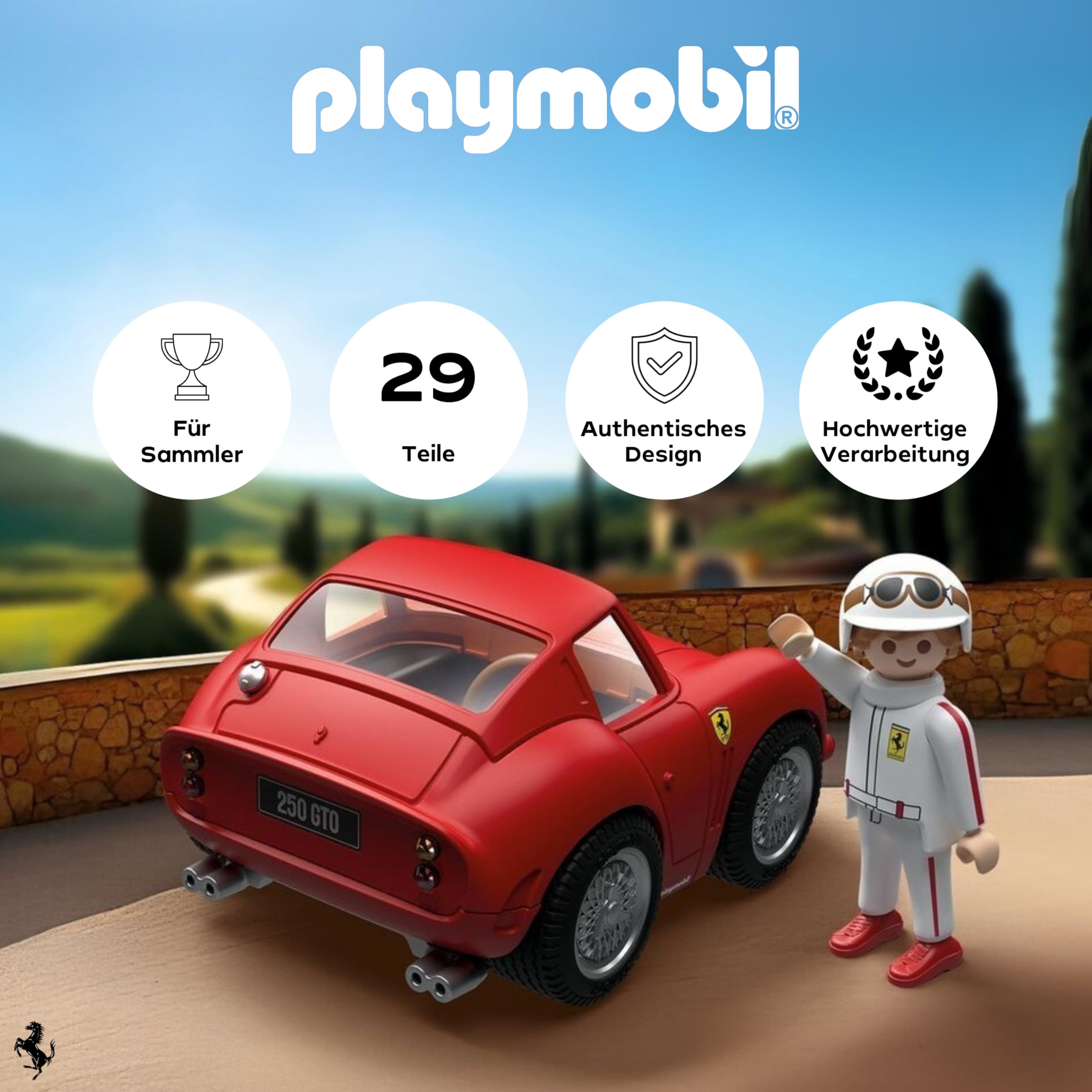 PLAYMOBIL | Collector Cars | Ferrari 250 GTO | Modellauto für Erwachsene & Kinder Auto-Fans & Sammler | 71856 2