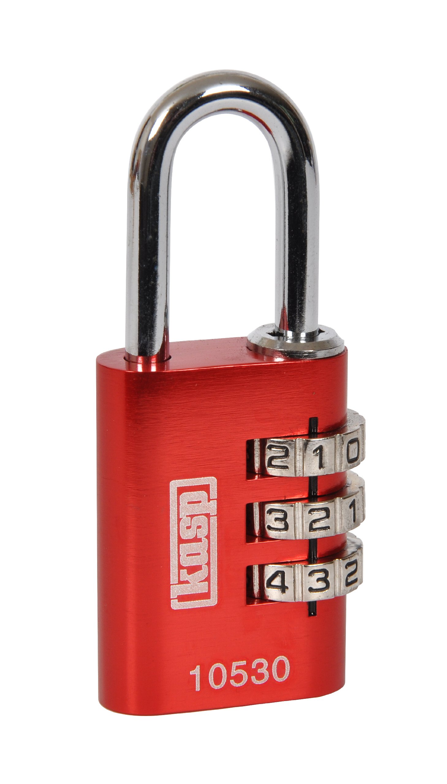 Kasp K10530REDD 105 Series Aluminium Combination Padlock - Red