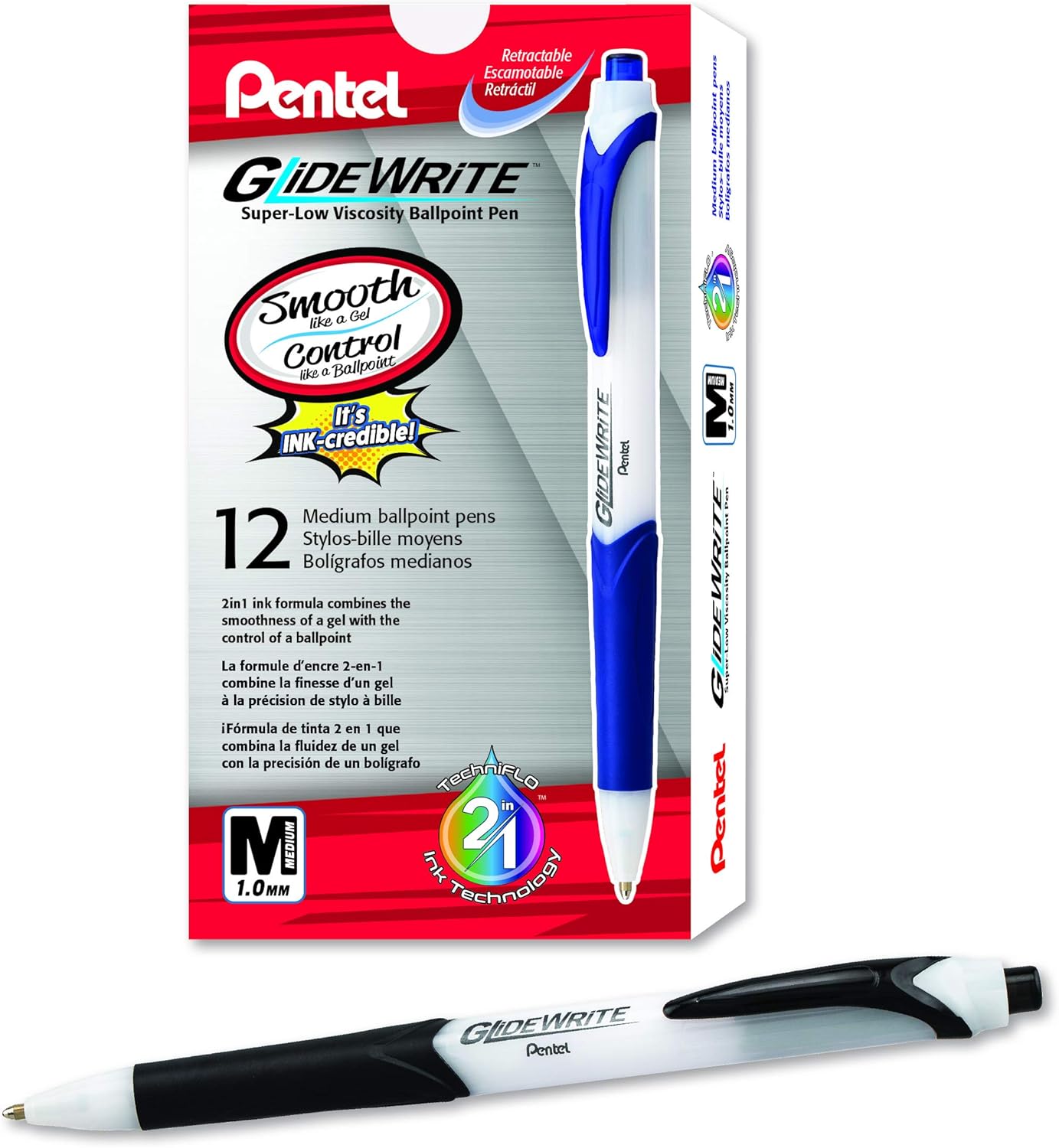 Pentel GlideWrite Ballpoint Pen 